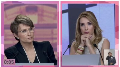 Las periodistas y moderadoras del primer debate presidencial del INE