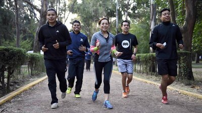 Josefina Vázquez Mota se ejercitó este domingo en Naucalli