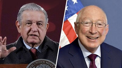 AMLO aplaude declaraciones de Ken Salazar sobre la reforma eléctrica