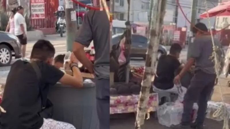 Captan a vendedor ambulante rellenando botellas con agua de la llave