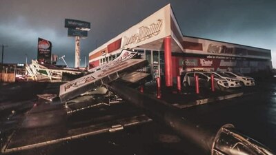 Los vientos de la tormenta dañaron 11 líneas de transmisión