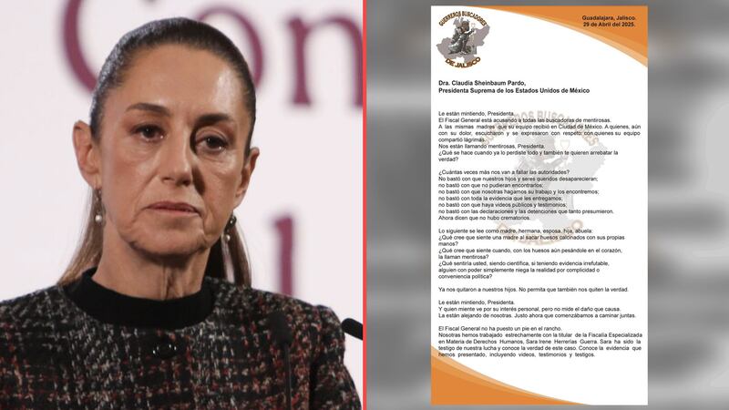 Critican madres buscadoras a FRG informe de Teuchitlán; esto responde Sheinbaum