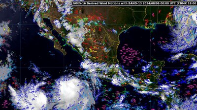 En el pacífico, se desarrollan dos tormentas tropicales, Emilia y Fabio