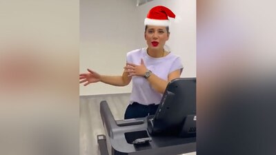 La alcaldesa optimiza tiempos: está en junta y hace ejercicio