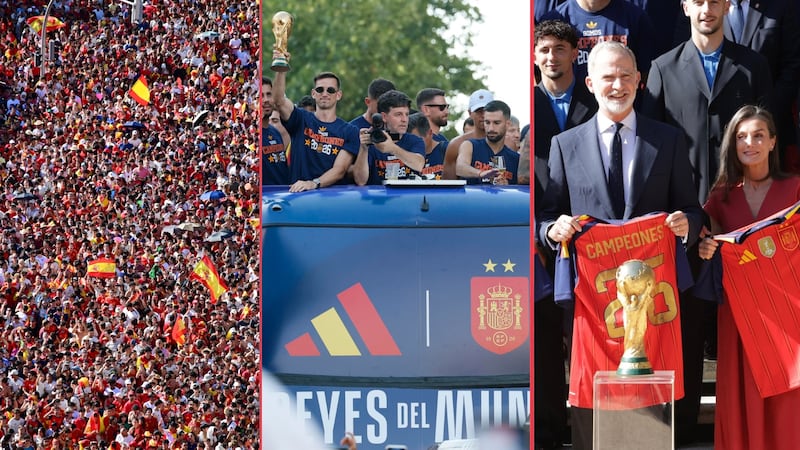 España recibe a sus campeones del mundo: celebran el Rey, el presidente y 1.8 millones de hinchas