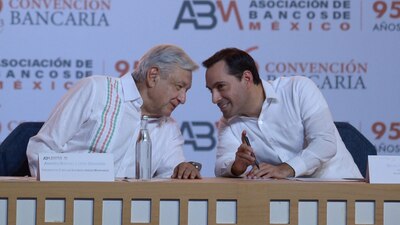 El presidente visitó Mérida por la Convención Bancaria 2023