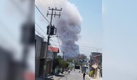 Explota polvorín en taller clandestino de pirotecnia en Tultepec, Edomex