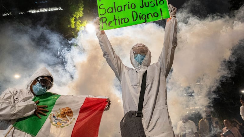 Marcha de trabajadores del IMSS reunió a 7 mil personas en la CDMX; confirman saldo blanco