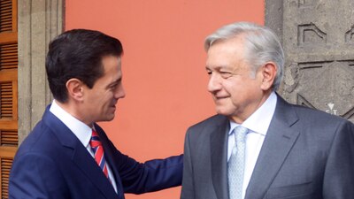 El presidente Peña Nieto ha recibido a AMLO en tres ocasiones tras el 1 de julio