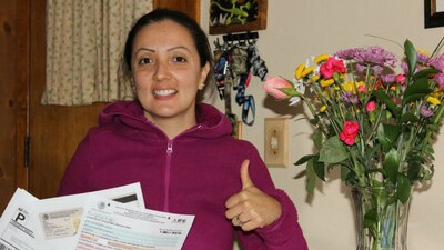 Una de las mexicanas que reside en el extranjero y ejerció su derecho al voto en 2012