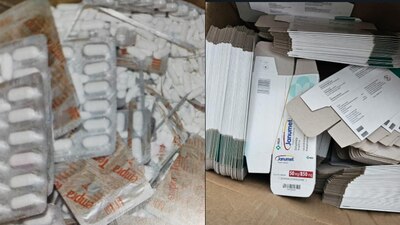 Entre los paquetes que "hacían", estaba la marca "tempra”, “flanax” y “buscapina"