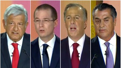 Los cuatro candidatos que estarán presentes en el segundo debate presidencial