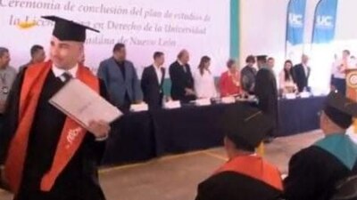 El famoso preso de Monterrey, ahora destacó por recibir su título universitario