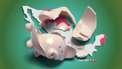 ¿En dónde hay mayores niveles de endeudamiento en México por habitante?