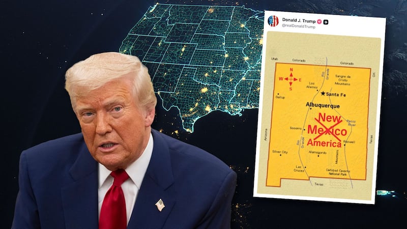 Trump sugiere cambiar el nombre de Nuevo México a Nuevo América