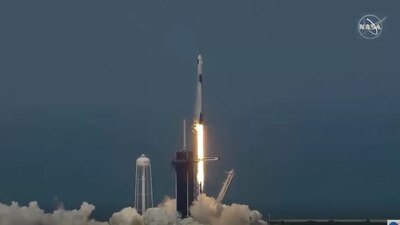 SpaceX se convirtió este sábado en la primera empresa privada en enviar astronautas de la NASA al espacio.