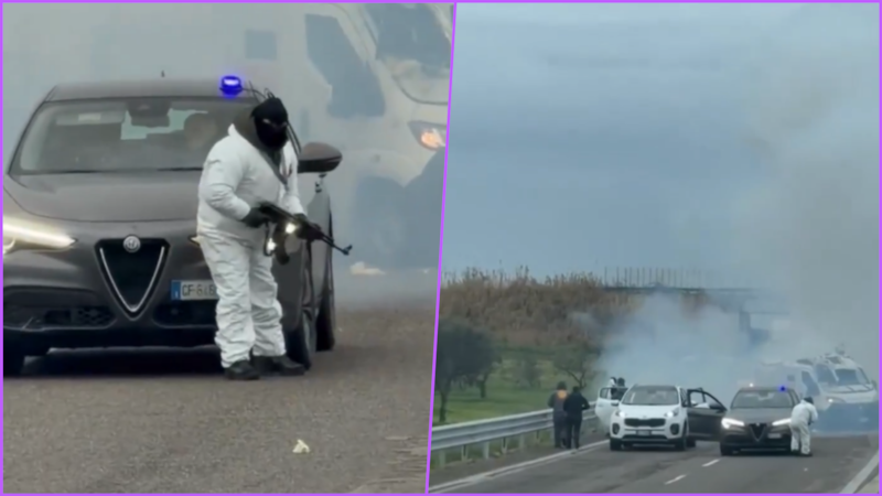 VIDEO: Falsos policías intentan hacer un asalto ‘de película’ en Italia