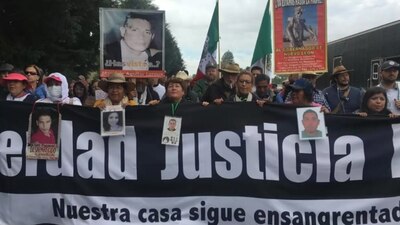 Los manifestantes partieron esta mañana de Tres Marías para seguir su trayecto hacia Tlalpan