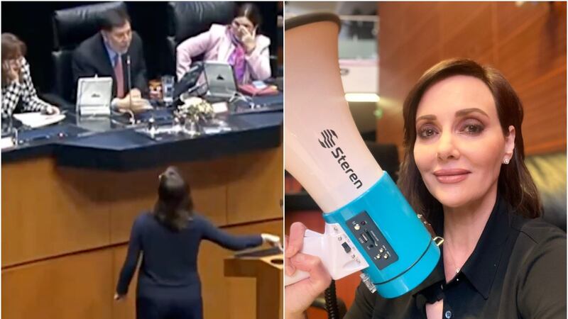 Noroña y Lilly Téllez se enfrentan de nuevo... ahora por defender a Sheinbaum