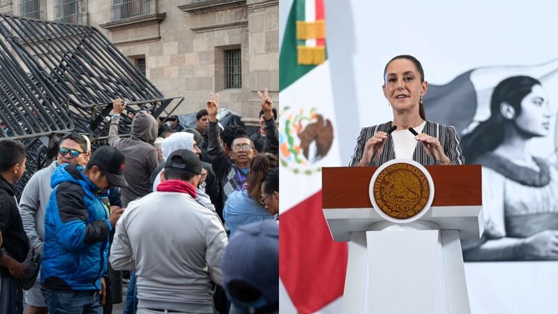 Sheinbaum rechaza agresión de miembros de la CNTE a youtuber