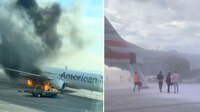 VIDEO: Incendio de avión con pasajeros a bordo genera pánico en el Aeropuerto de Denver