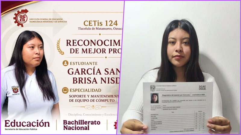 Brisa García, la joven que obtuvo 120 aciertos en la UNAM y acepta repetir el examen si es necesario