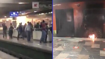 El incidente, informó el Sistema de Transporte Colectivo (STC)  Metro se debió a la lluvia la cual, explicó, hizo un arco eléctrico.