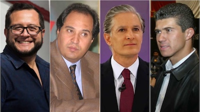 José Ramón López Beltrán, Lázaro Cárdenas Batel, Alfredo del Mazo Maza y Federico Madrazo Rojas