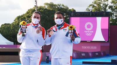 Alejandra Valencia y Luis Álvarez se colgaron la primera presea mexicana al derrotar a Turquía
