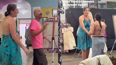 turistas españoles intentan callar a artesanas oaxaqueñas