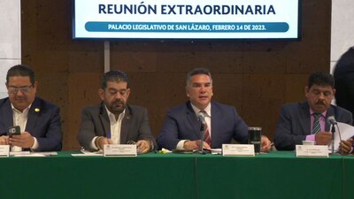 Uno de los votos en contra fue el de Alejandro Moreno, líder del Partido Revolucionario Institucional (PRI).