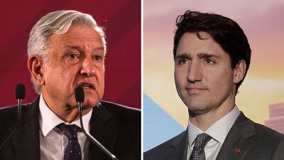 Los presidentes de México y Canadá