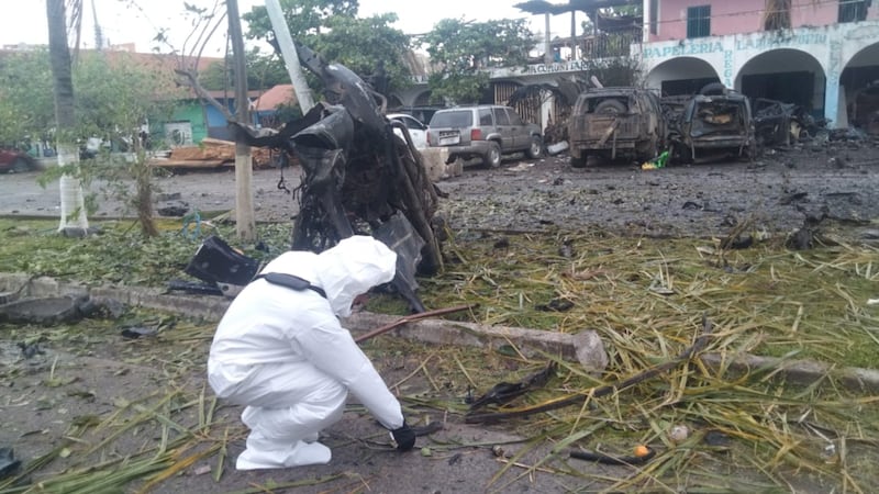 Vehículo que explotó en Coahuayana procedía de Colima, confirma Fiscalía michoacana