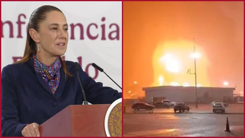 FGR investiga causas del incendio afuera de la refinería Dos Bocas, Tabasco, anuncia Sheinbaum