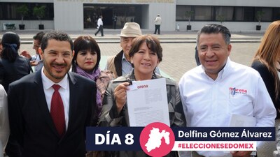 La candidata de Morena acusó de misoginia al expresidente Felipe Calderón y a los líderes del PRI y el PAN