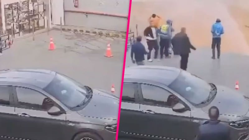 VIDEO: Socavón se “traga” una gasolinera en El Cairo