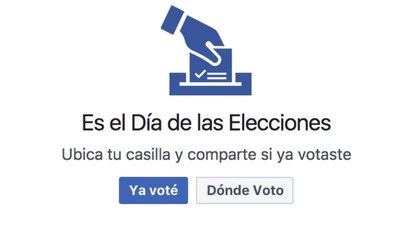 Facebook activará el "Megáfono Electoral" para que los usuarios puedan interactuar con su voto este domingo 4 de junio
