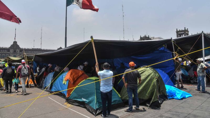 ¡No se van! CNTE mantendrá plantón en el Zócalo y buscarán nueva negociación con Segob