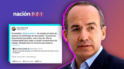 El exmandatario se quejó de no poder viajar por no tener su certificado de vacunación
