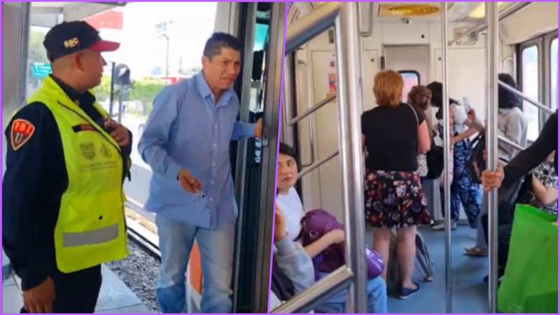 VIDEO: Denuncian a conductor del Metro en L2 por presunto estado inconveniente