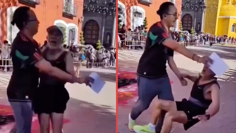 Organizador ‘taclea’ a adulto mayor durante una carrera en Tlaxcala y desata críticas
