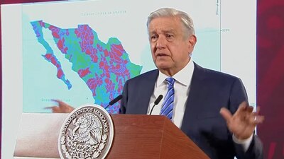 El presidente señaló que el 70% del agua del país está en el sureste