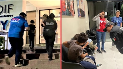 Rescatan a dos menores abandonados en un estacionamiento del Centro de Monterrey
