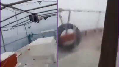 Los pescadores captaron el momento en que se enfrentaban al huracán 'Milton'