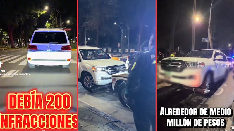Detienen a conductora por invadir carril del Metrobús y descubren que tiene 200 infracciones sin pagar