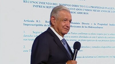 El presidente recordó que México es un país soberano y eso debe ser respetado