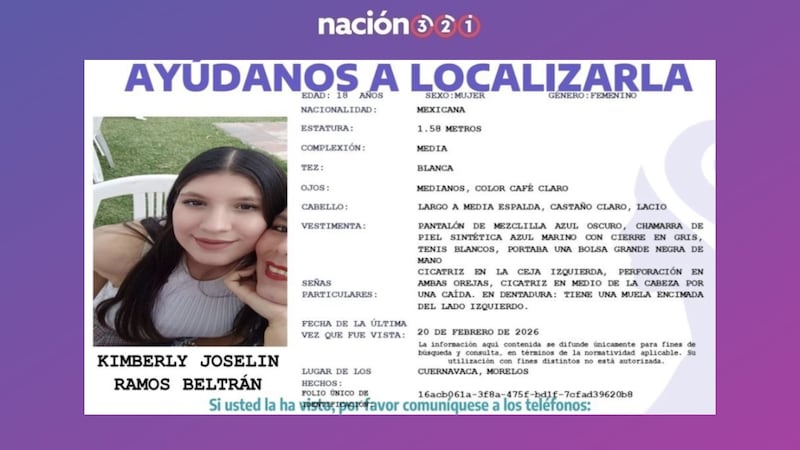 Hallan cuerpo durante búsqueda de Kimberly Joselín, joven que desapareció camino a la universidad