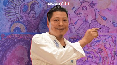 El artista difunde en su arte la cosmovisión mazateca