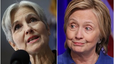 La nominada del Partido Verde, Jill Stein, y la del Partido Republicano, Hillary Clinton