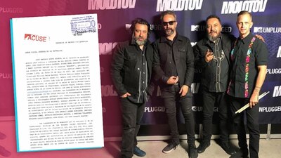 La banda de rock mexicano acudió a la Fiscalía para presentar una demanda por derechos de autor de 'Voto Latino'